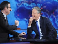 John Oliver and Jon Stewart.