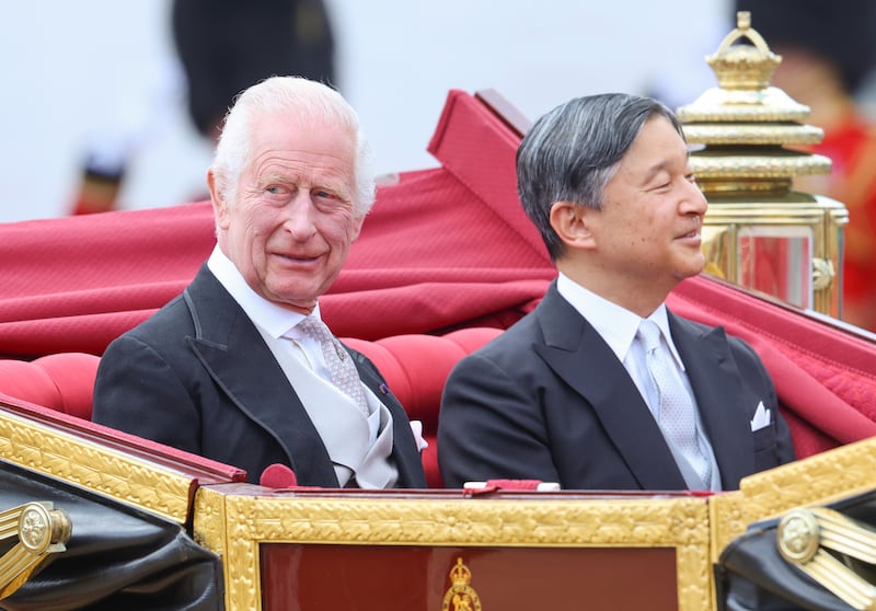 King Charles III and Emperor Naruhito of Japan