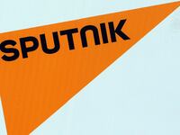 The logo of Russian state news agency Sputnik is seen on a board at the St. Petersburg International Economic Forum 2017 (SPIEF 2017) in St. Petersburg, Russia, June 1, 2017. Picture taken June 1, 2017. REUTERS/Sergei Karpukhin - RC17834DEB30