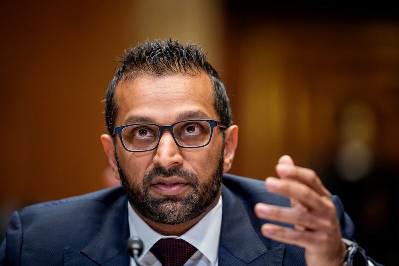 WASHINGTON, DC - MAY 8: Federal Bureau of Investigation Director Kash Patel speaks during a the Senate Appropriations Committee hearing in the Dirksen Senate Office Building on Capitol Hill on May 8, 2025 in Washington, DC. Patel testified before the Commerce, Justice, Science, and Related Agencies Subcommittee about the FBI's FY2026 budget request. (Photo by Andrew Harnik/Getty Images)