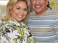 UNIVERSAL CITY, CA - JUNE 18: Reality TV Personalities Julie Chrisley (L) and Todd Chrisley (R) visit Hallmark's "Home & Family" at Universal Studios Hollywood on June 18, 2018 in Universal City, California. (Photo by Paul Archuleta/Getty Images)
