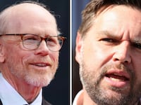 Ron Howard and JD Vance