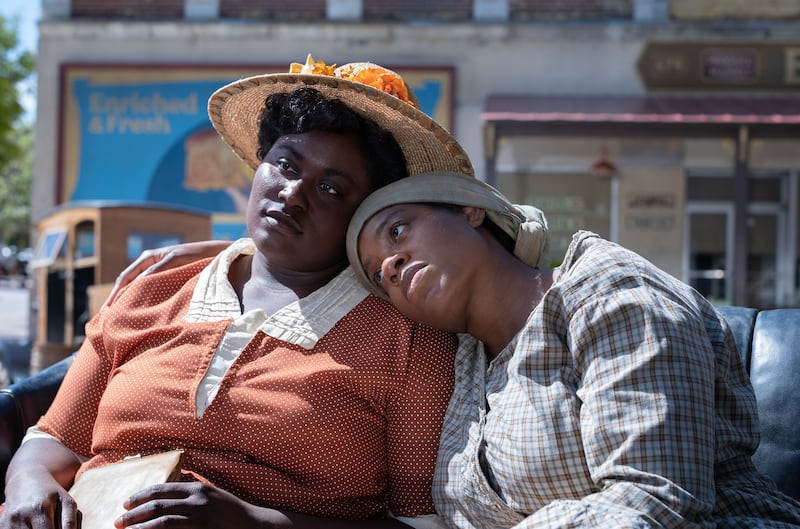 Danielle Brooks and Fantasia in a still from 'The Color Purple'