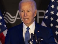 Former U.S. President Joe Biden speaks at a conference hosted by the Advocates, Counselors, and Representatives for the Disabled (ACRD) on April 15, 2025 in Chicago, Illinois. ACRD champions the rights of those who depend on Social Security and disability services. (Photo by Scott Olson/Getty Images)