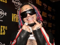 Lil Pup at an event in Times Square in 2022.