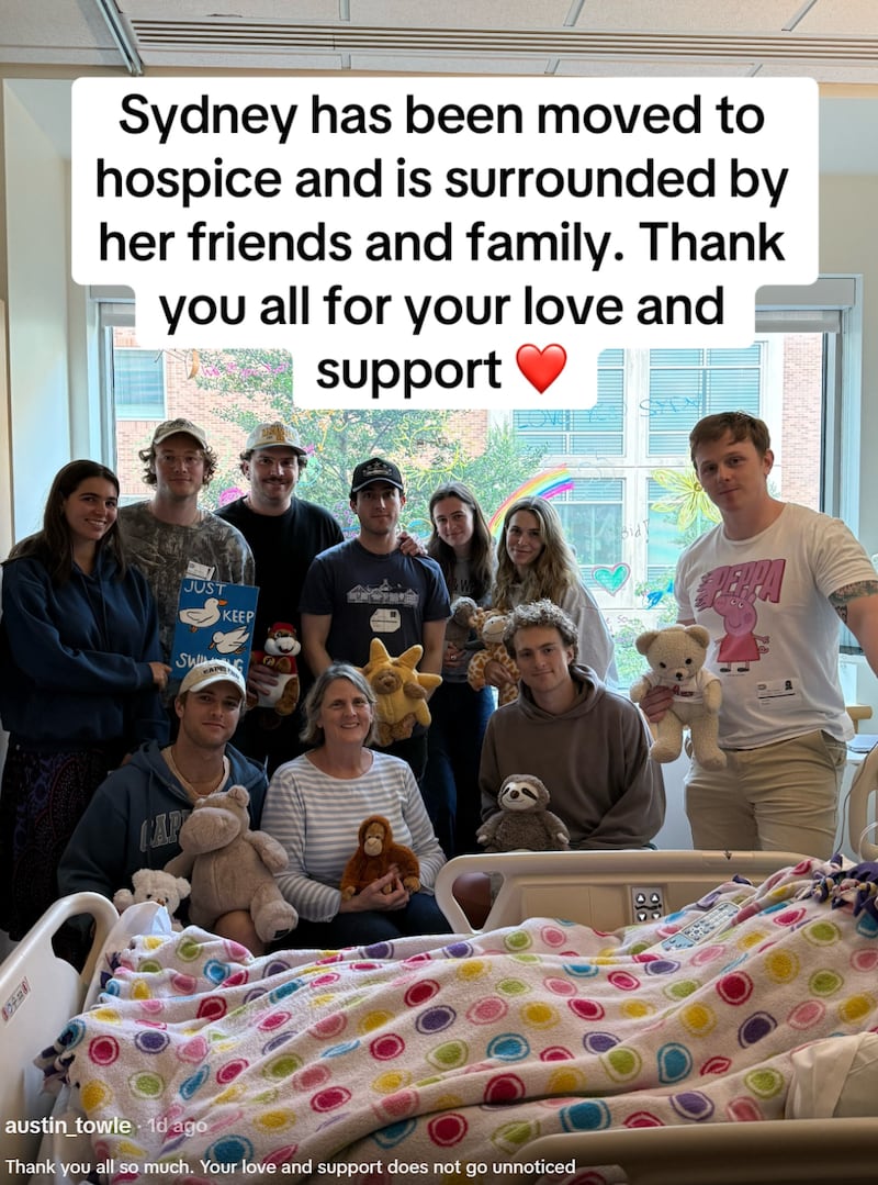 Towle's brother announced that she entered hospice care earlier this week.