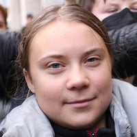 Swedish environmental activist Greta Thunberg leaves Westminster Magistrates Court