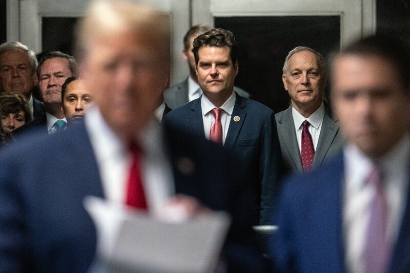 Matt Gaetz and Donald Trump