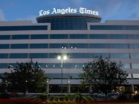 The Los Angeles Times building.