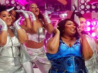 Lizzo and her dancers perform on NBC's "Today" show.