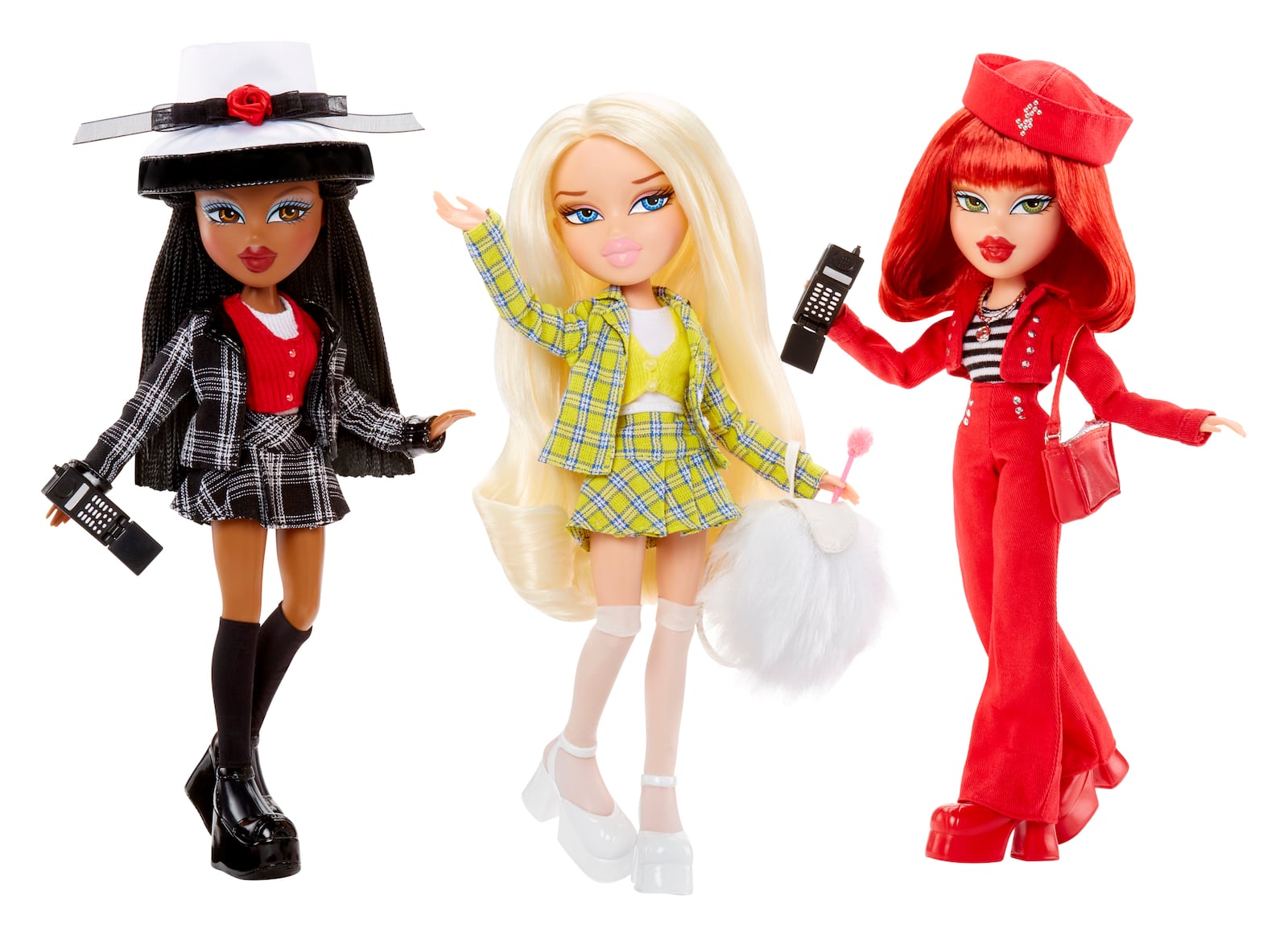 The Bratz x Clueless lineup, left to right: Dionne, Cher, Amber.