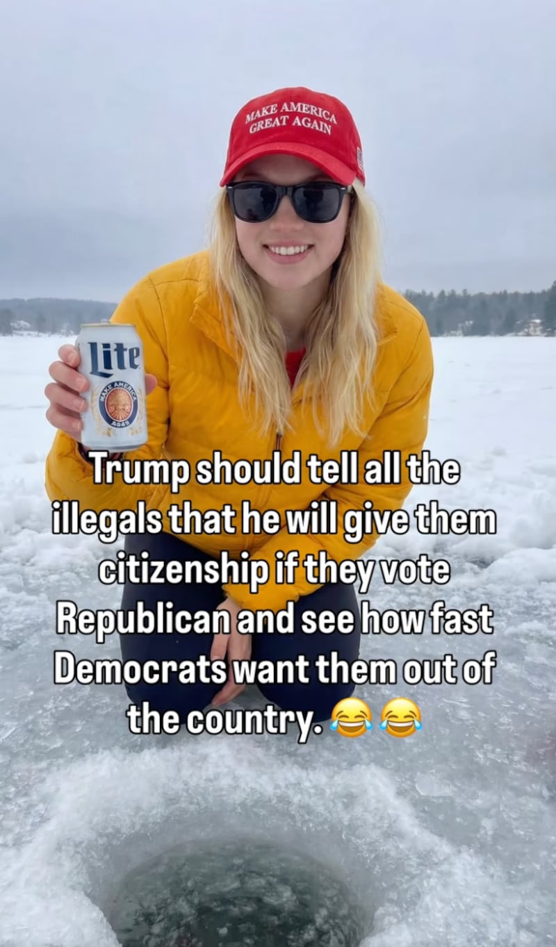 The posts specifically targeted a MAGA audience.