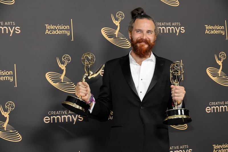 Cristobal Tapia de Veer, winner of the Outstanding Music Composition for a Limited or Anthology Series, Movie or Special (Original Dramatic Score) award for 'The White Lotus' attends the 2022 Creative Arts Emmys at Microsoft Theater on September 04, 2022 in Los Angeles, California.