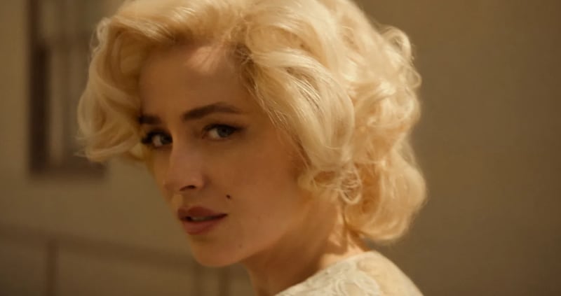 Dakota Johnson as Marilyn Monroe in "Flesh Impact."