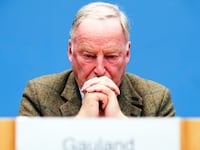 Top candidate of Alternative for Germany (AfD, Alternative fuer Deutschland) Alexander Gauland