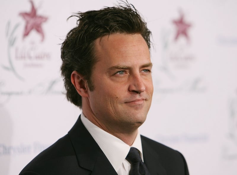 Actor Matthew Perry arrives at a Lili Claire Foundation Dinner
