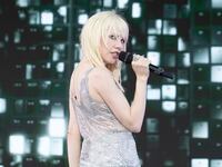 CHICAGO, ILLINOIS - JULY 20: Carly Rae Jepsen performs on stage during the Pitchfork Music Festival at Union Park on July 20, 2024 in Chicago, Illinois.