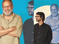 A photo illustration of Ira Sachs and Ben Whishaw from the movie Passages
