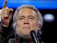 Steve Bannon, former advisor to former President Donald Trump, speaks at the Conservative Political Action Conference (CPAC) on February 24, 2024 in National Harbor, Maryland.