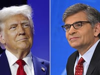 Donald Trump and George Stephanopoulos