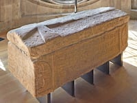 The restored sarcophagus displayed in the Queen’s Diamond Jubilee Galleries, 2018