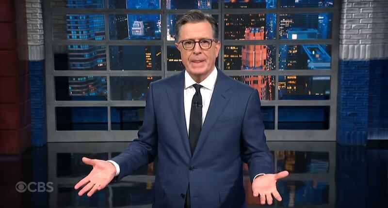 The Late Show with Stephen Colbert, Colbert trashing Trump
