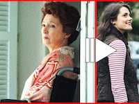 A photo illustration showing a still from the Princess Margaret-focused episode “The Ritz” and the following episode of The Crown.