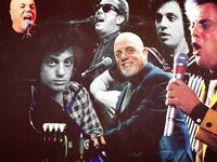 Collage of photographs of Billy Joel