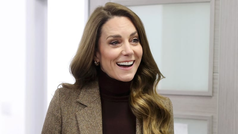 Catherine, Princess of Wales, visits Family Action's Children's Trauma Therapy Service in Bradford, northern England, on January 27, 2026.