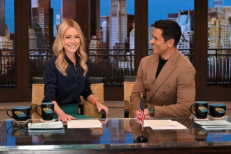 LIVE WITH KELLY AND MARK - Kelly Ripa and Mark Consuelos co-host "Live with Kelly and Mark", featuring guests Jenny Mollen and Chef Eric Adjepong with coverage airing on Tuesday March 31, 2025. Live with Kelly and Mark airs weekdays on ABC.