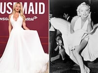 Sydney Sweeney and Marilyn Monroe