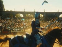 A photo including a still of Ren Faire