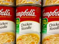 Campbell's Chicken Noodle Soup cans