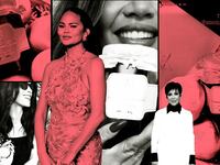A photo illustration of images of Chrissy Teigan and Kris Jenner with American Riviera Orchard jam