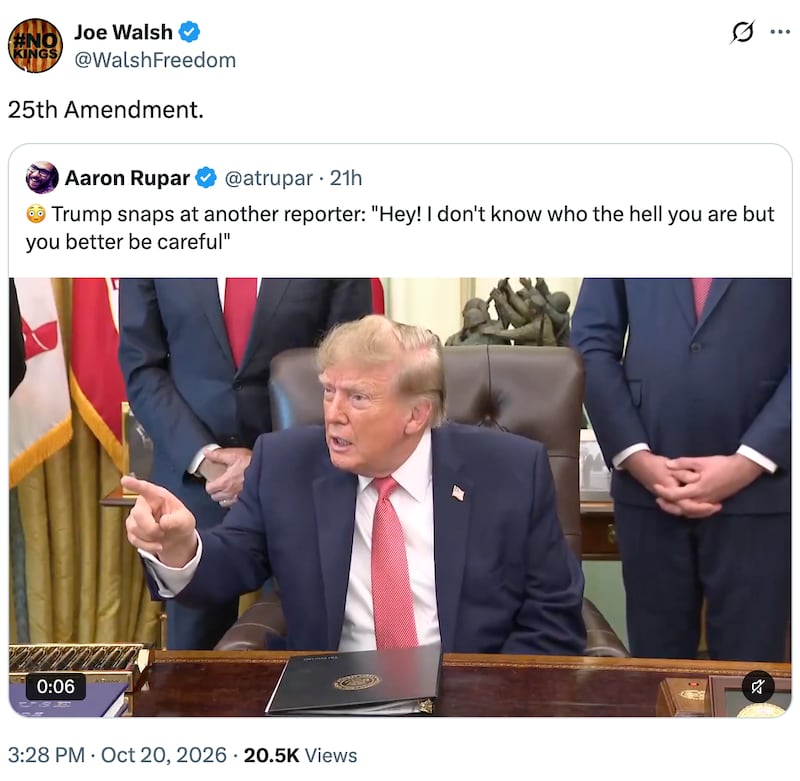 Joe Walsh on X