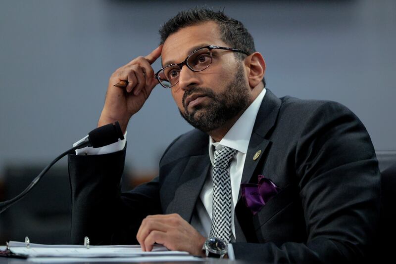 WASHINGTON, DC - MAY 07: Federal Bureau of Investigation Director Kash Patel testifies before the House Appropriations Committee in the Rayburn House Office Building on Capitol Hill on May 07, 2025 in Washington, DC. Patel testified before the Commerce, Justice, Science, and Related Agencies Subcommittee about the FBI's FY2026 budget request. (Photo by Chip Somodevilla/Getty Images)