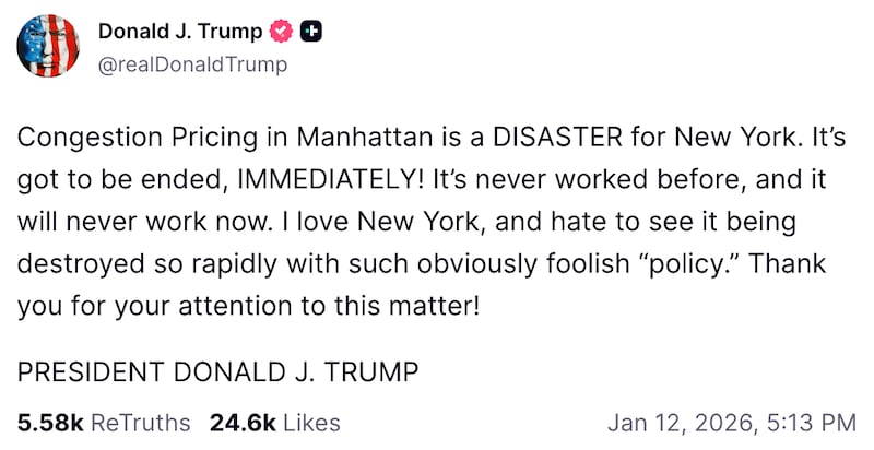 Donald Trump on Truth Social