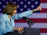 A picture of former Speaker of the House of Representatives Nancy Pelosi (D-CA), who revealed to volunteers on Friday that she will run for reelection in 2024, Politico reported.