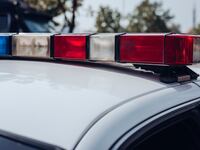 Police lights.