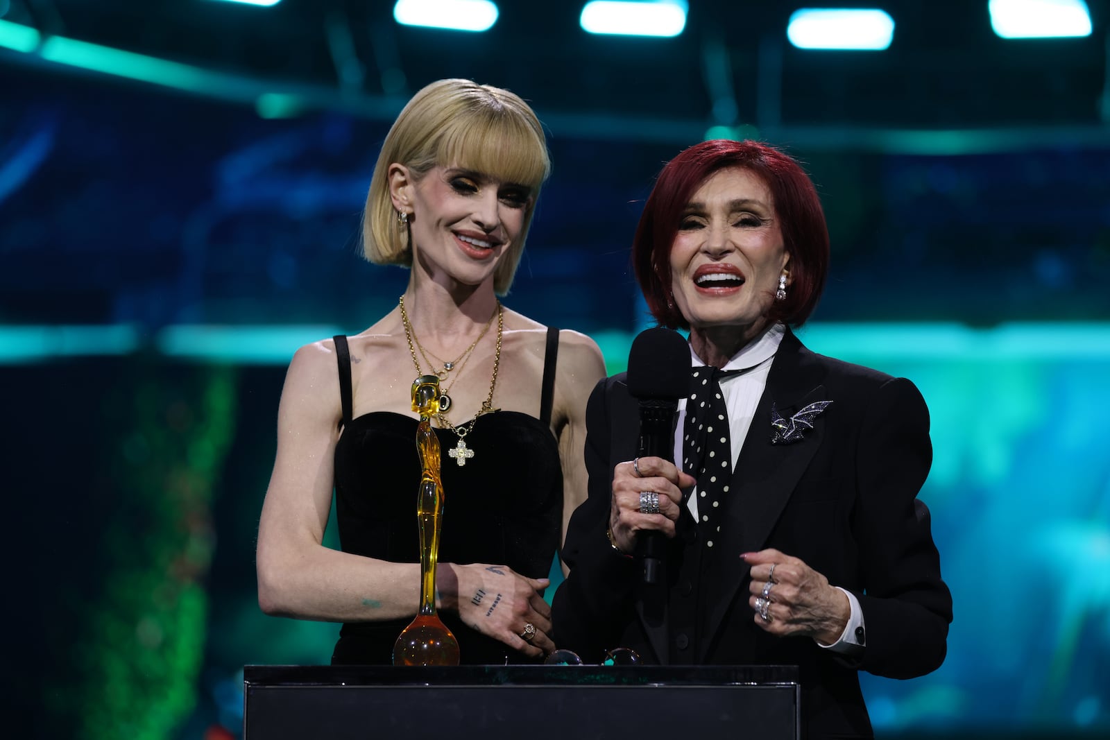 Kelly and Sharon Osbourne accepted the 'Lifetime Achievement' award on behalf of Ozzy Osbourne at The BRIT Awards 2026.