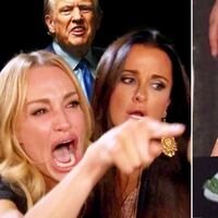 A photo illustration of Stormy Daniels and Donald Trump with Real Housewives