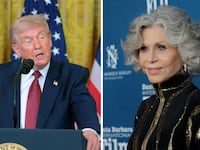 Donald Trump and Jane Fonda.