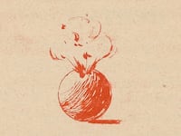 Cartoon of a round bomb