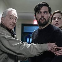 Robert De Niro, Adam Scott, and Michelle Monaghan in The Whisper Man