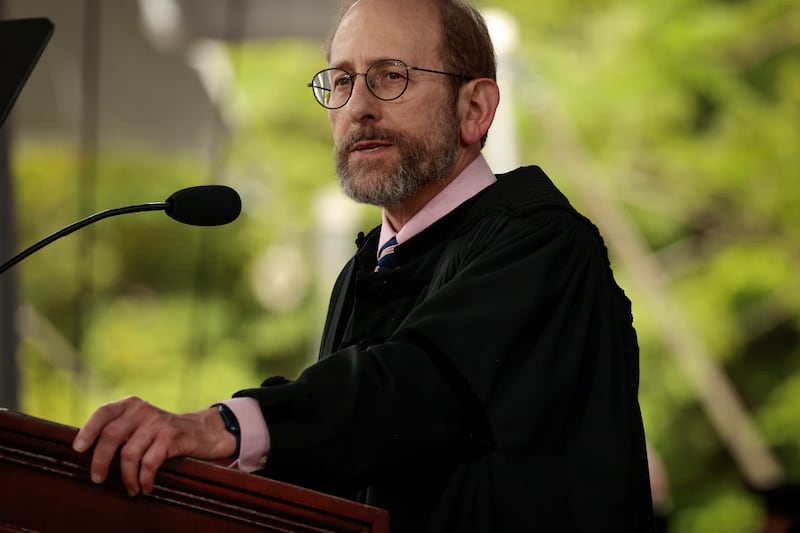Harvard president Alan Garber took a voluntary 25 percent pay cut from his salary.