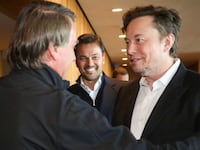 Brazilian President Jair Bolsonaro and Elon Musk