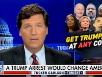 Tucker Carlson discusses the possible indictment of Donald Trump.