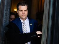 Rep. Matt Gaetz, R-Fla., leaves the U.S. Capitol after House votes on Wednesday, February 7, 2024.