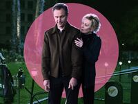 A photo illustration showing Tony Goldwyn and Jean Smart in Episode 6 of Hacks Season 3.