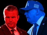 Donald Trump, Pete Hegesth photo illustration